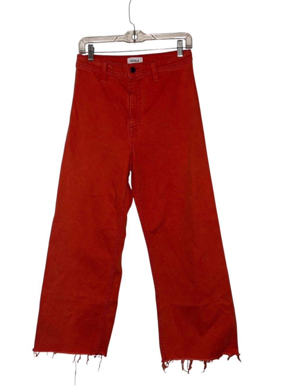 Pistola Penny High Rise Wide Leg Crop Chili color Sz 28